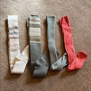 Set of 4 over the knee/knee sock NWOT